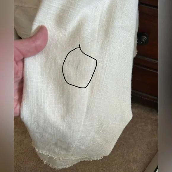 Lilly Pulitzer Cream Millie Linen Blend Jacket with Gold Buttons, Size Large - Picture 15 of 15